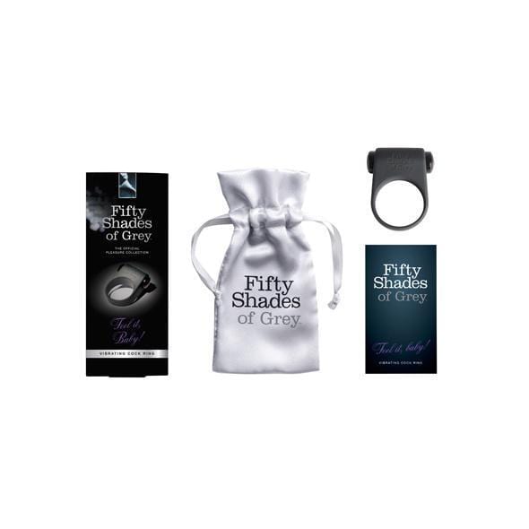 Fifty Shades of Grey - Feel It, Baby! Vibrating Cock Ring    Silicone Cock Ring (Vibration) Non Rechargeable