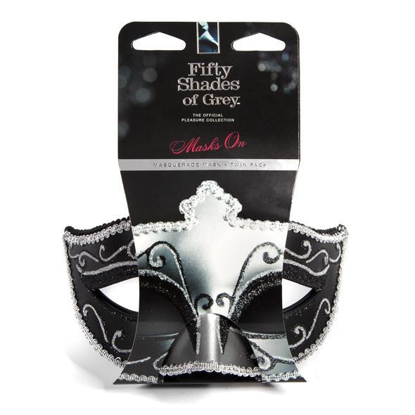 Fifty Shades of Grey - Masks On Masquerade Mask Twin Pack    Mask (Non blinded)