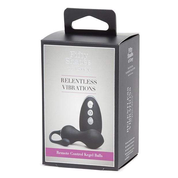 Fifty Shades of Grey - Relentless Vibrations Remote Control Kegel Balls (Black) FSG1114 CherryAffairs