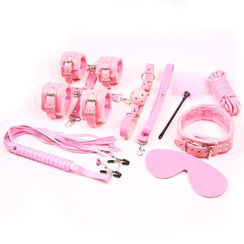 Garden - Super Instant SM 10 Pieces BDSM Set (Pink) GD1020 CherryAffairs