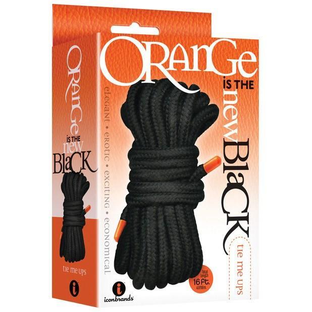 Icon Brands - Orange Is The New Black Tie Me Ups Rope 16 Foot (Black) IB1012 CherryAffairs