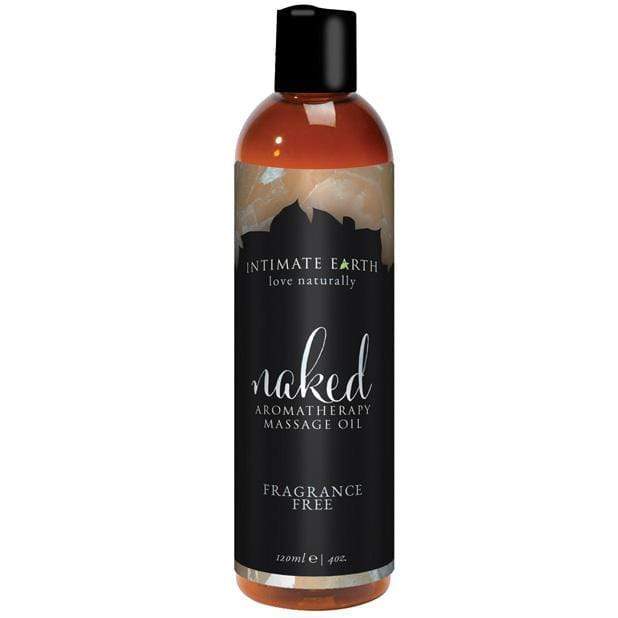 Intimate Earth - Naked Massage Oil 120 ml (Fragrance Free) Massage Oil 854397006363 CherryAffairs
