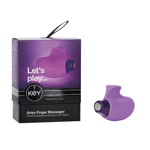 Jopen - Key Aries Finger Massager (Lavender) JP1003 CherryAffairs