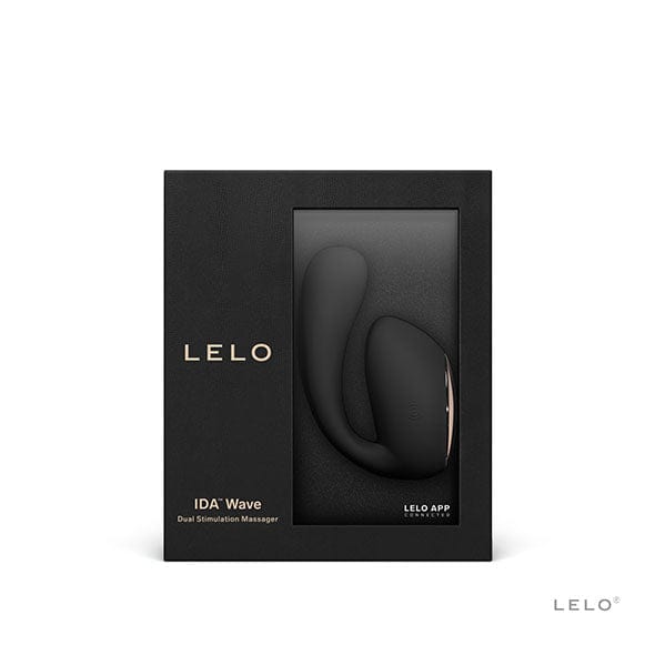 LELO - Ida Wave App-Controlled Dual Stimulation Massager Vibrator (Black) Couple&#39;s Massager (Vibration) Rechargeable 7350075028663 CherryAffairs