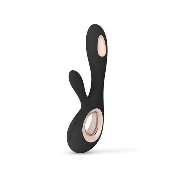 LELO - Soraya Wave Luxurious Rabbit Vibrator  Black 7350075028151 Rabbit Dildo (Vibration) Rechargeable