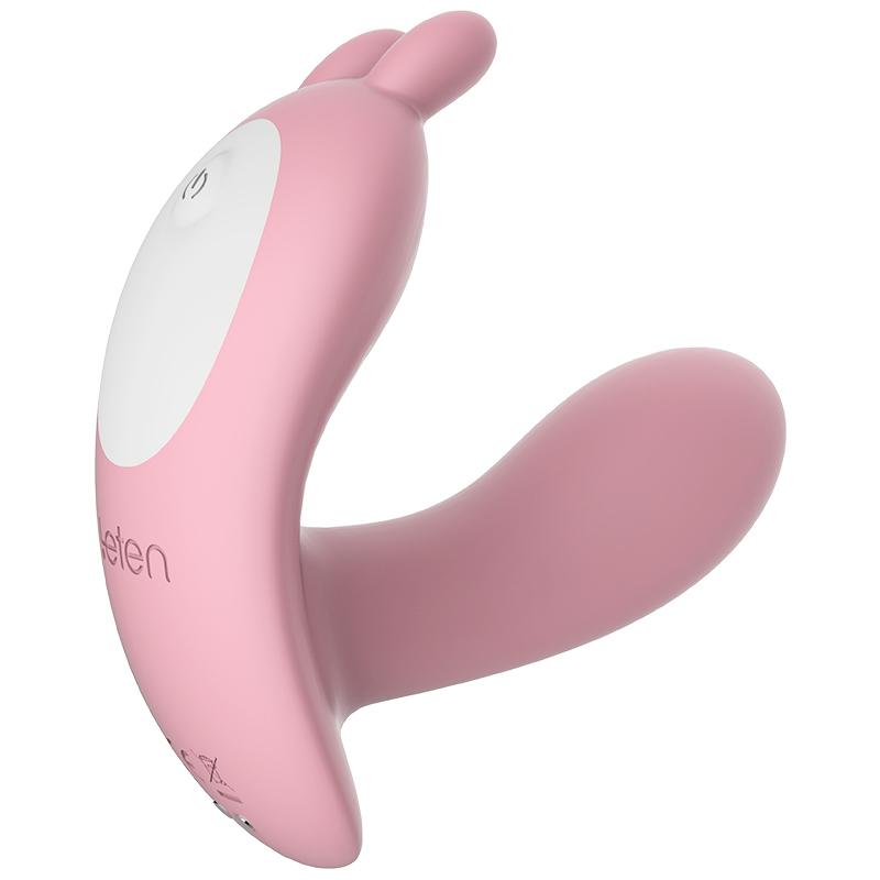Leten - Q Cute Rabbit Remote Control Wearable Vibrator (Pink) Remote Control Dildo w/o Suction Cup (Vibration) Rechargeable 6920995421083 CherryAffairs