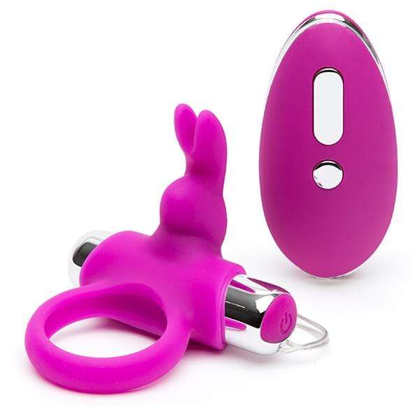 Love Honey - Happy Rabbit Remote Control Cock Ring (Purple) LH1022 CherryAffairs