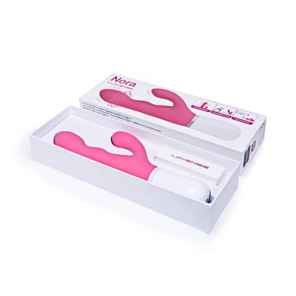 Lovense - Nora App-Controlled Rotating Rabbit Vibrator (Pink) Rabbit Dildo (Vibration) Rechargeable 714449810723 CherryAffairs