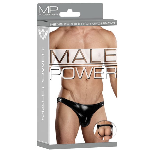 Male Power - Liquid Onyx Moonshine Underwear S/M (Black) Gay Pride Underwear 845830042635 CherryAffairs