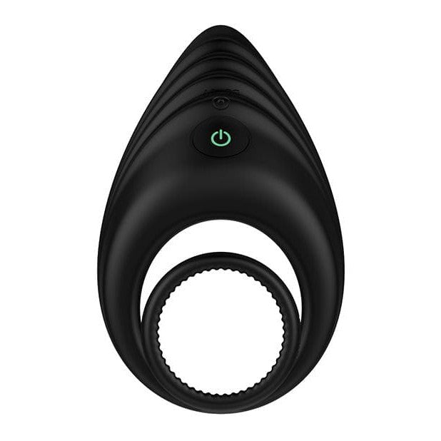 Nexus - Enhance Vibrating Cock and Ball Ring (Black) Silicone Cock Ring (Vibration) Rechargeable 604569879 CherryAffairs