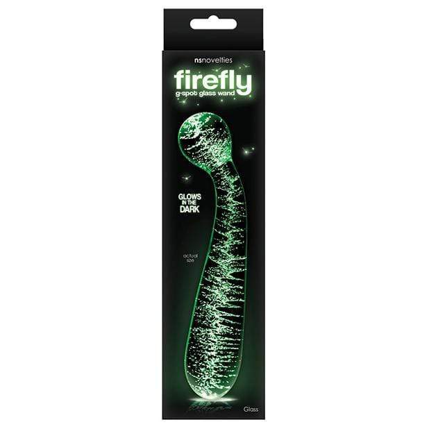 NS Novelties - Firefly Glow In The Dark Glass G Spot Wand Massager (Clear) NS1108 CherryAffairs