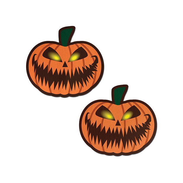 Pastease - Premium Halloween Scary Pumpkin Pasties Nipple Covers O/S (Orange) Nipple Covers 694536305762 CherryAffairs