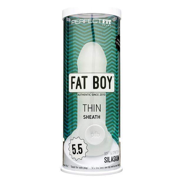 Perfect Fit - Fat Boy Thin Sheath Cock Sleeve 5.5&quot; (Clear)    Cock Sleeves (Non Vibration)