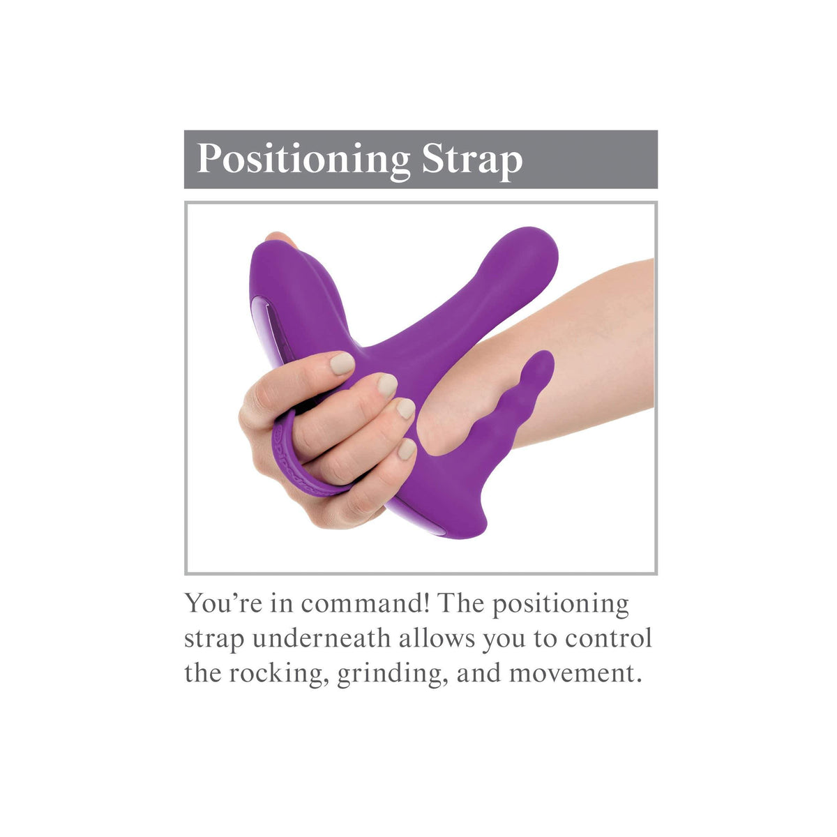 Pipedream - 3Some Myself and Us Rock N Ride Silicone Vibrator (Purple) PD1827 CherryAffairs