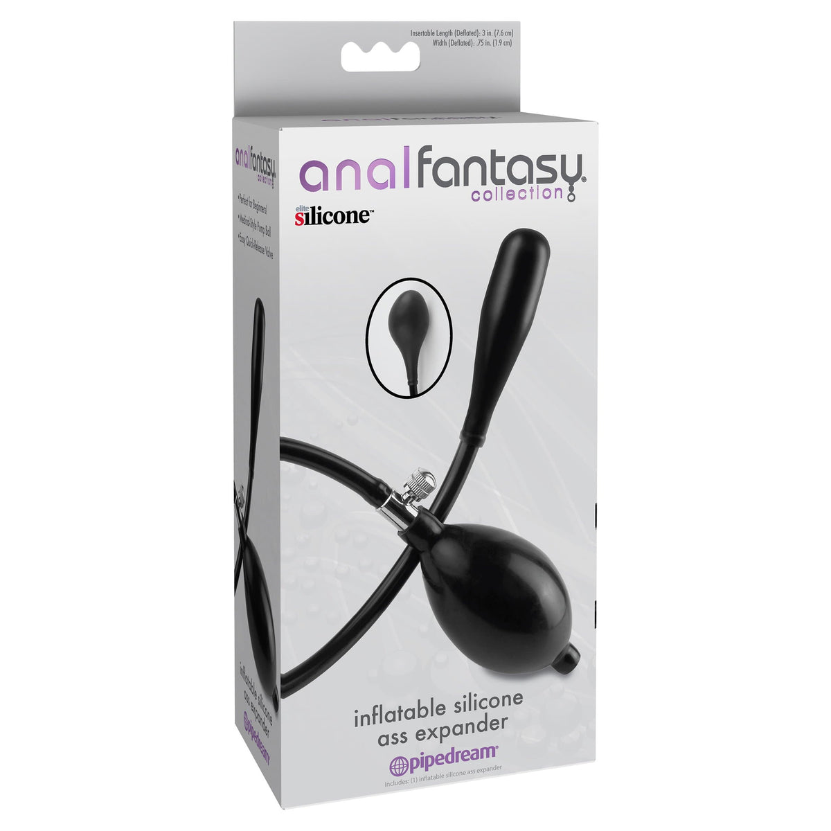 Pipedream - Anal Fantasy Collection Inflatable Silicone Ass Expander (Black)