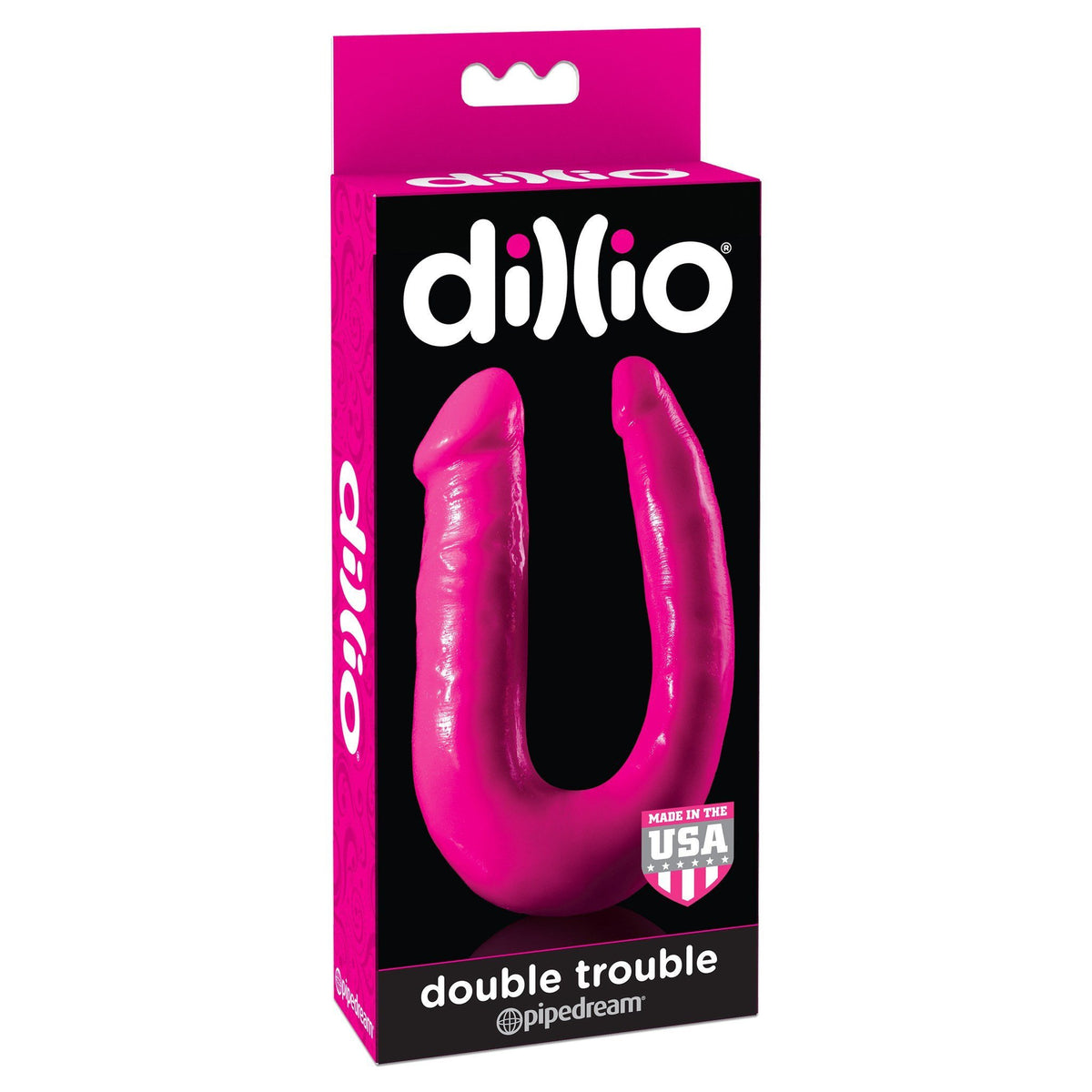 Pipedream - Dillio Double Trouble Dildo (Pink)    Double Dildo (Non Vibration)