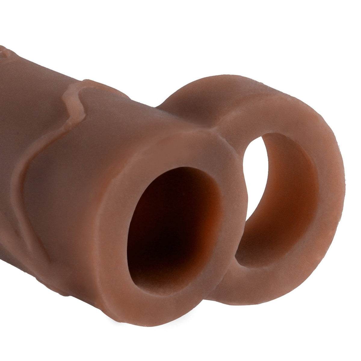 Pipedream - Fantasy X-tensions Perfect Extension with Ball Strap 2&quot; (Brown)    Cock Sleeves (Non Vibration)