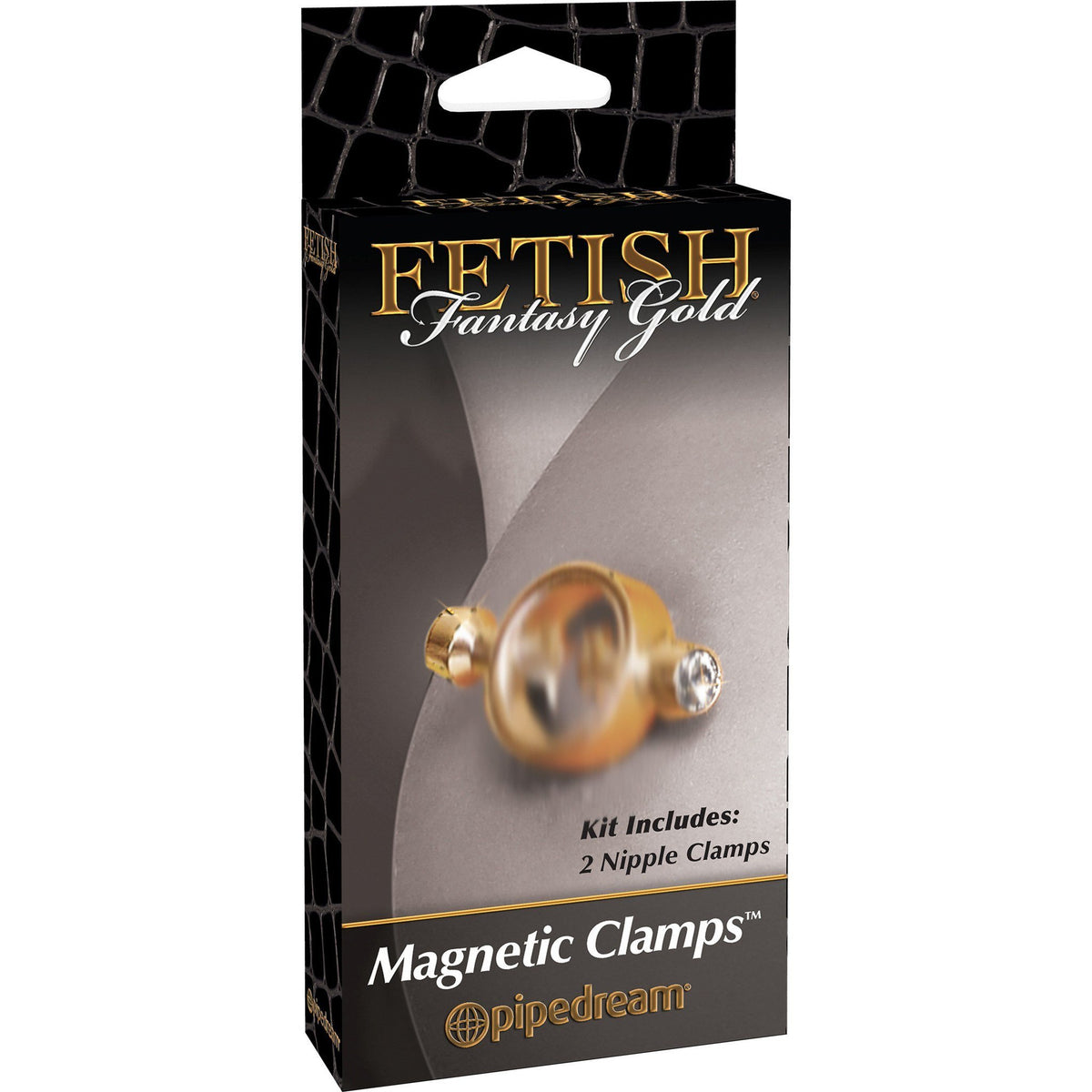 Pipedream - Fetish Fantasy Gold Magnetic Clamps (Gold) | CherryAffairs Singapore