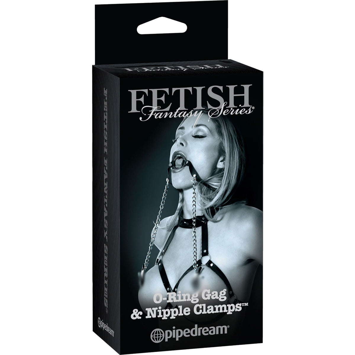 Pipedream - Fetish Fantasy Series Limited Edition O-Ring Gag &amp; Nipple Clamps (Black) PD1480 CherryAffairs