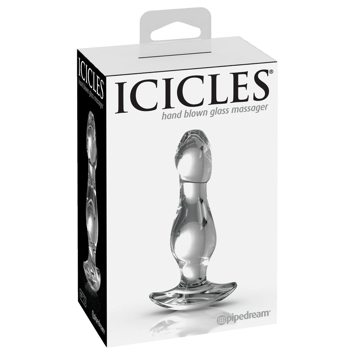 Pipedream - Icicles No 72 Hand Blown Massager (Clear) PD1654 CherryAffairs