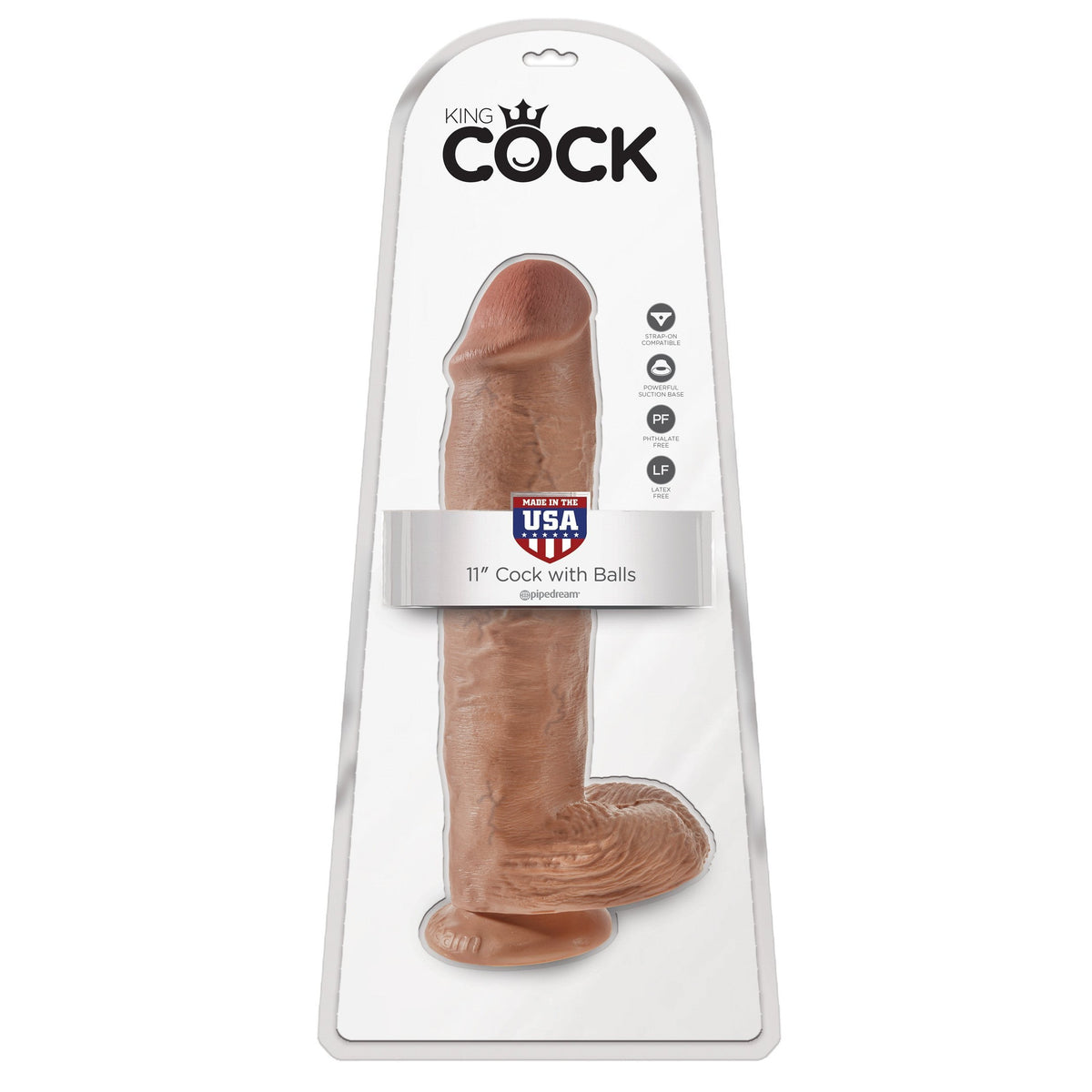 Pipedream - King Cock 11&quot; Cock with Balls (Brown) PD1632 CherryAffairs