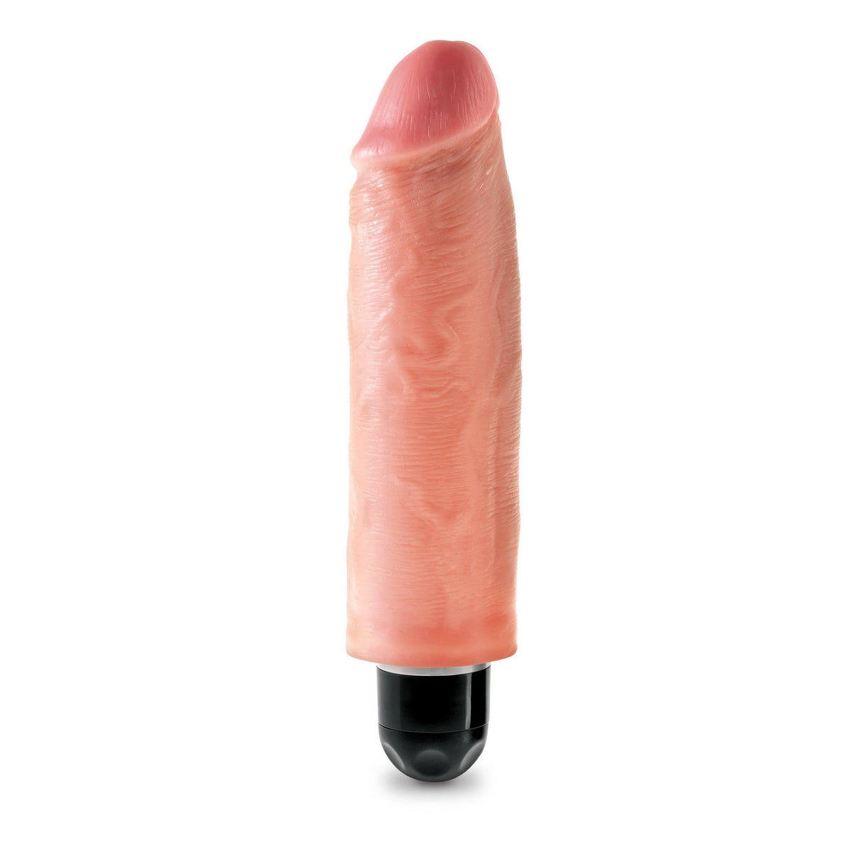Pipedream - King Cock 6&quot; Vibrating Stiffy Cock (Beige) Non Realistic Dildo w/o suction cup (Vibration) Non Rechargeable 603912743791 CherryAffairs