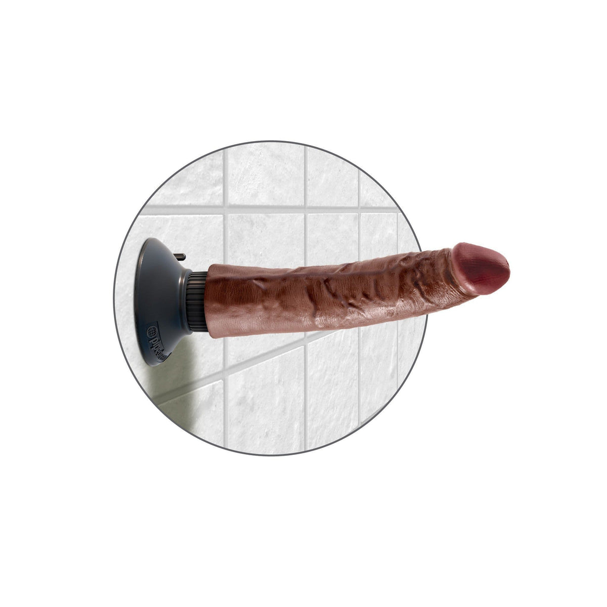 Pipedream - King Cock 7&quot; Vibrating Cock (Brown) PD1536 CherryAffairs