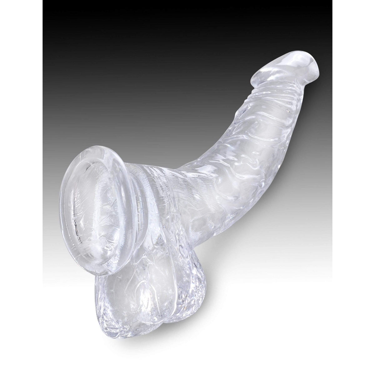 Pipedream - King Cock Clear Cock with Balls  Dildo 7.5&quot; (Clear) PD1818 CherryAffairs
