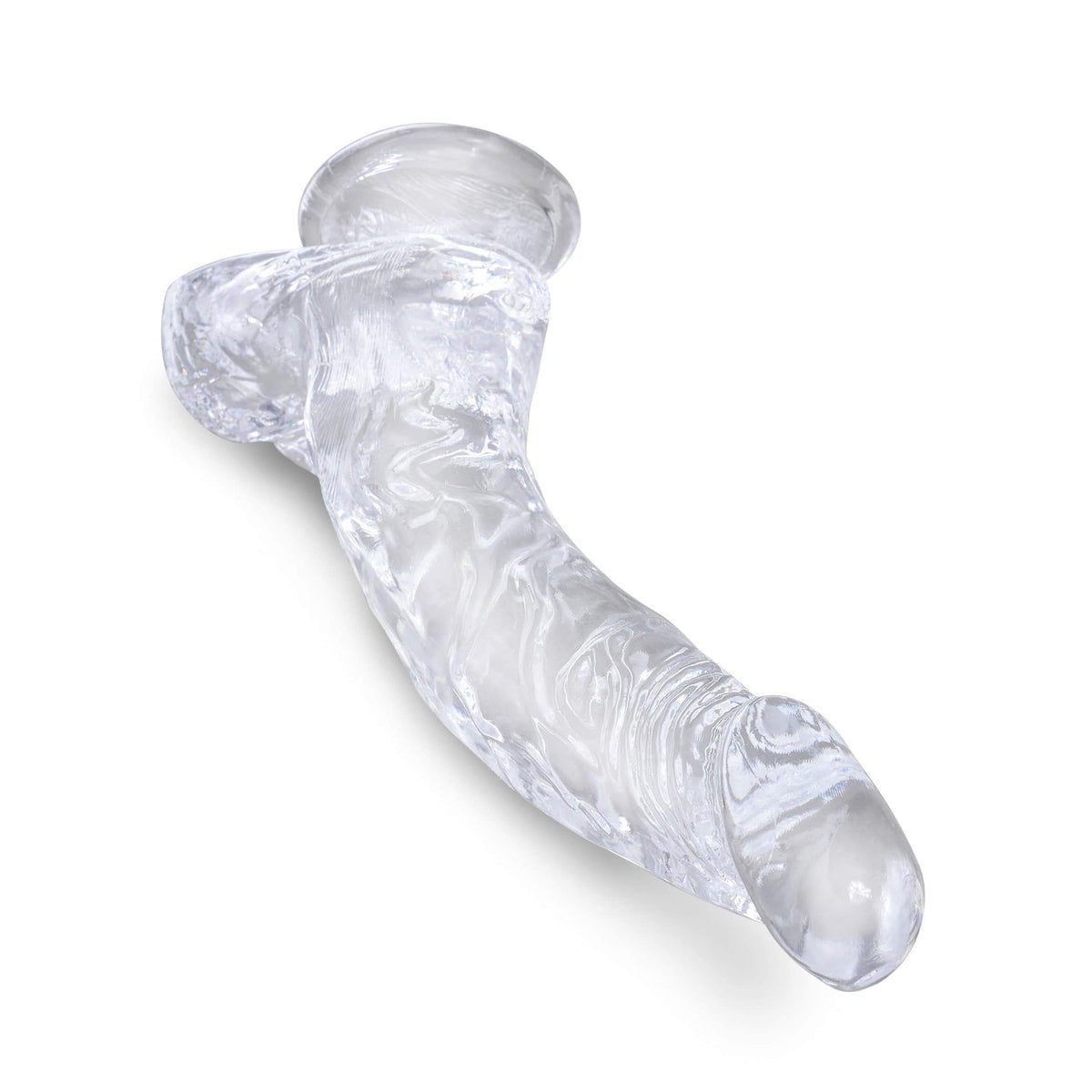 Pipedream - King Cock Clear Cock with Balls  Dildo 7.5&quot; (Clear) PD1818 CherryAffairs