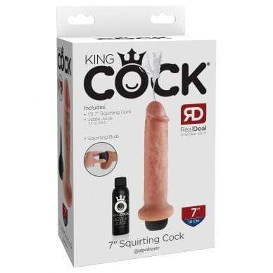 Pipedream - King Cock Squirting Cock 7&quot; (Beige) PD1765 CherryAffairs