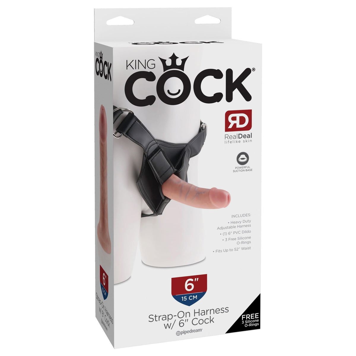 Pipedream - King Cock Strap-On Harness with 6&quot; Cock (Flesh)