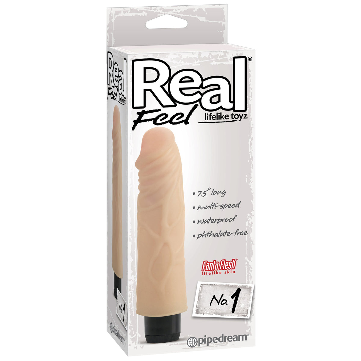 Pipedream - Real Feel No. 1 Vibrator 8&quot; (Flesh) PD1151 CherryAffairs