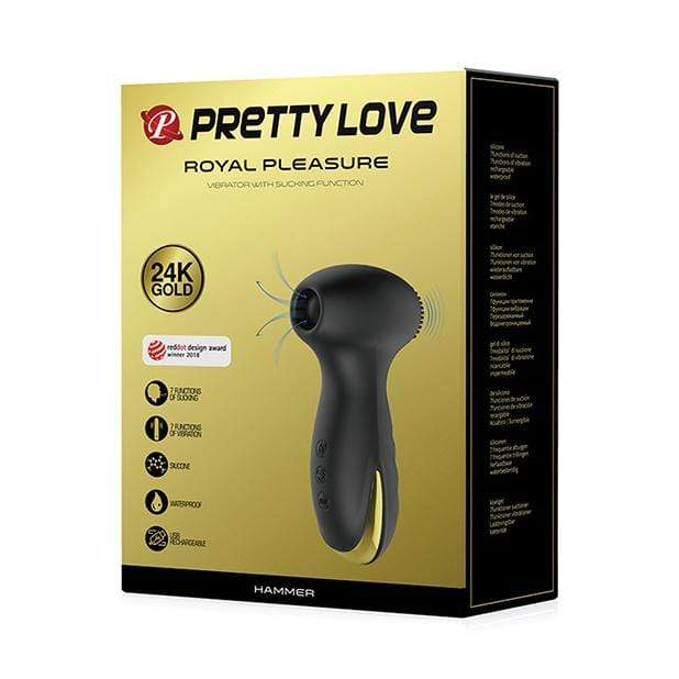 Pretty Love - Royal Pleasure Hammer Clitoral Air Stimulator Vibrator (Black) PL1112 CherryAffairs