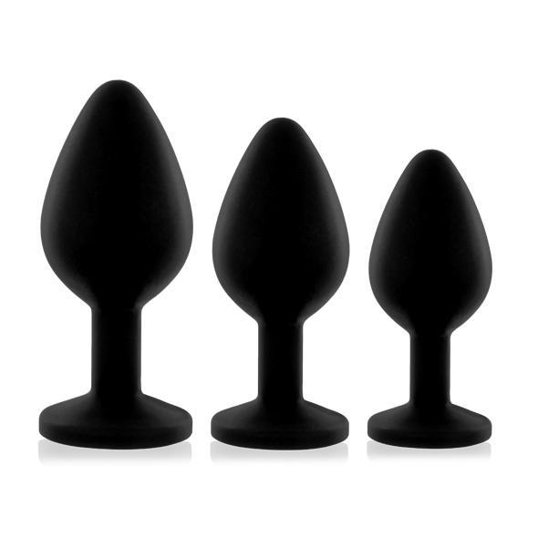 Rianne S - Booty Plug Set (3x) (Black) RS1002 CherryAffairs