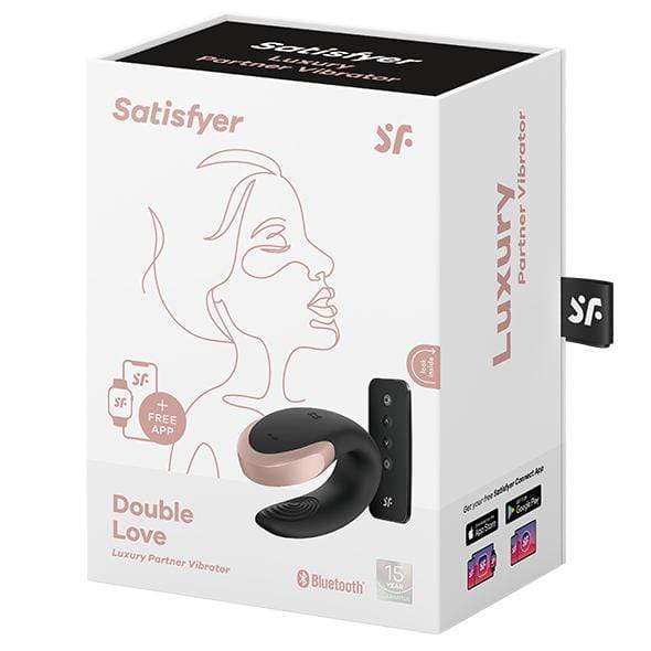 Satisfyer - Double Love App-Controlled Couple&#39;s Vibrator with Remote Control (Black) STF1161 CherryAffairs