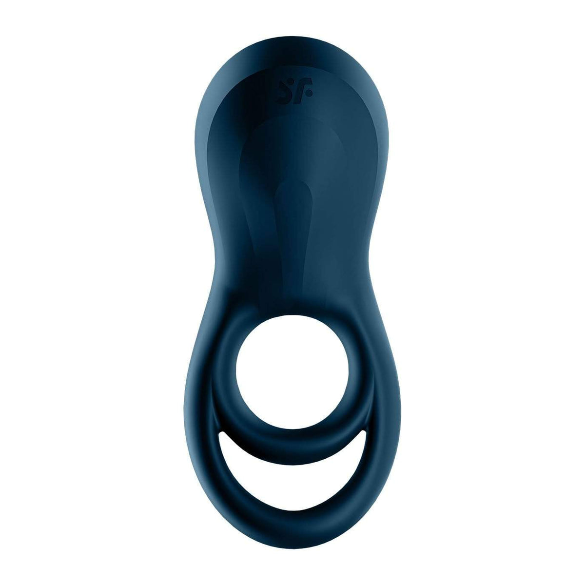 Satisfyer - Epic Duo Bluetooth App-Controlled Silicone Vibrating Cock Ring (Navy) -   CherryAffairs