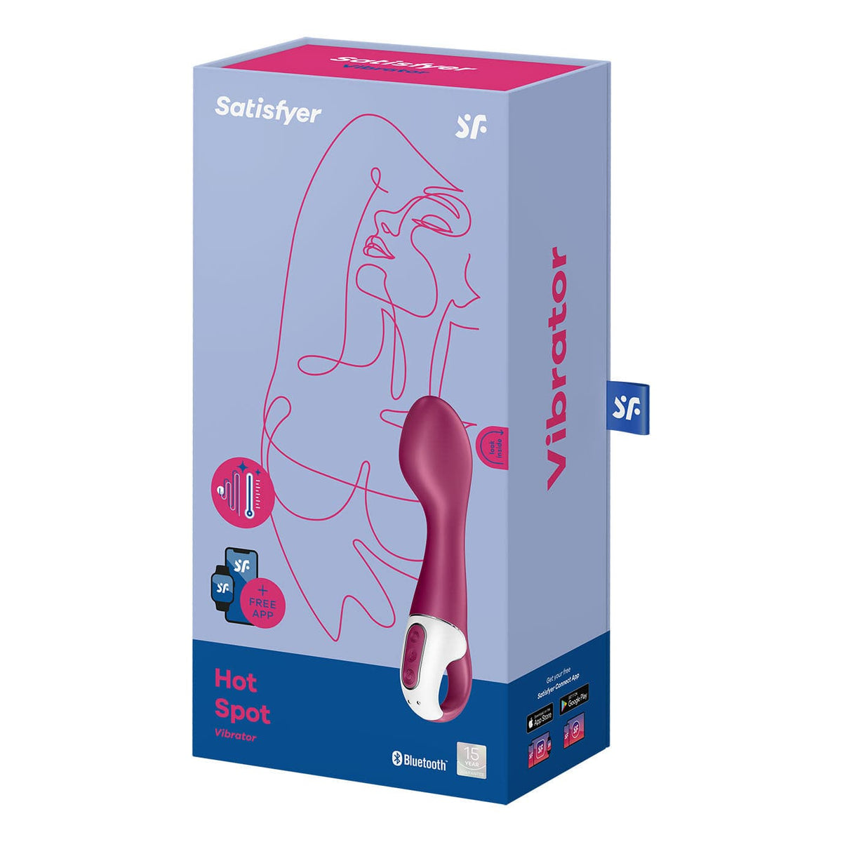 Satisfyer - Hot Spot Heated G Spot Vibrator (Pink) G Spot Dildo (Vibration) Rechargeable 4061504001630 CherryAffairs