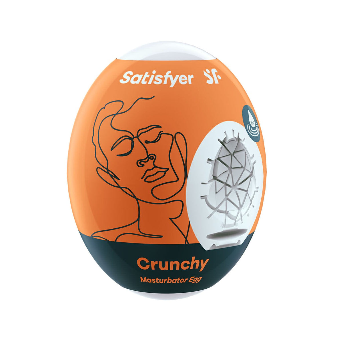 Satisfyer - Naughty Masturbator Egg (Orange) -   CherryAffairs
