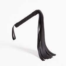 Sex and Mischief - Faux Leather Flogger (Black)    Flogger