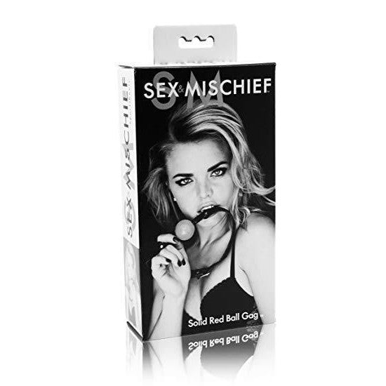Sex and Mischief - Solid Red Ball Gag SM1010 CherryAffairs