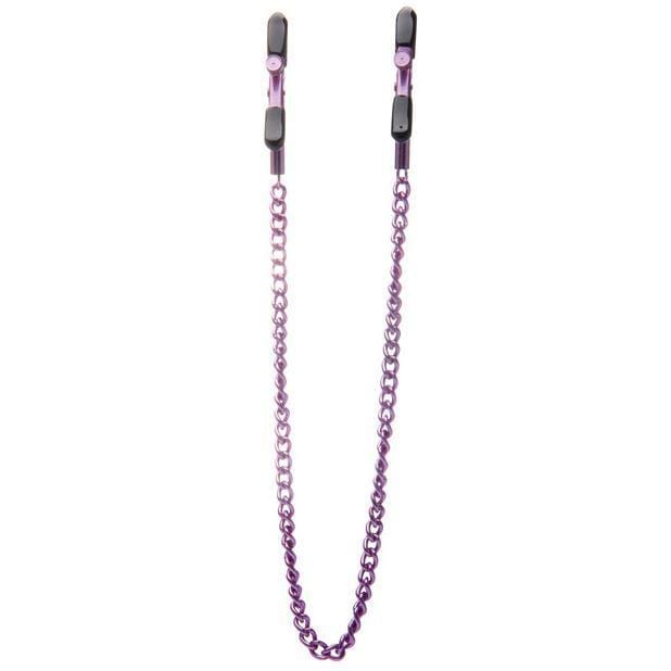 Shots - Ouch! Adjustable Nipple Clamps With Chain (Purple) ST1006 CherryAffairs