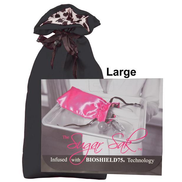 Sugar Sak - Anti-Bacterial Toy Bag Large (Black) SG1002 CherryAffairs