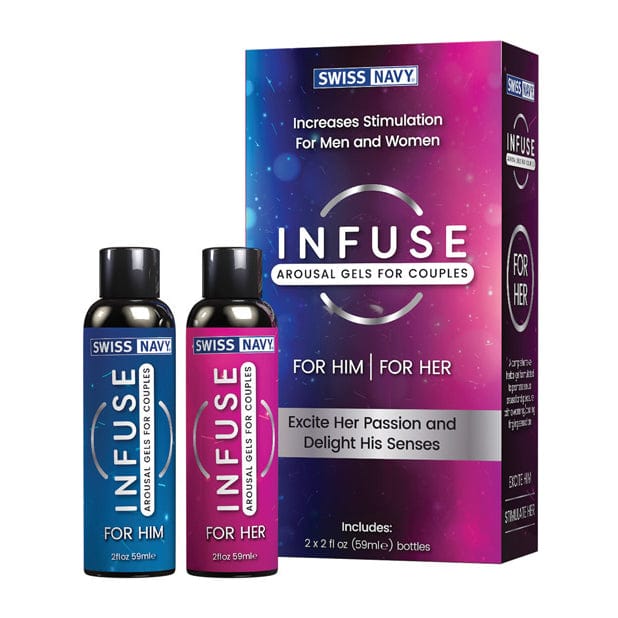 Swiss Navy - Infuse 2-in-1 Arousal Gel for Couples 2 x 59ml (Clear)    Arousal Gel