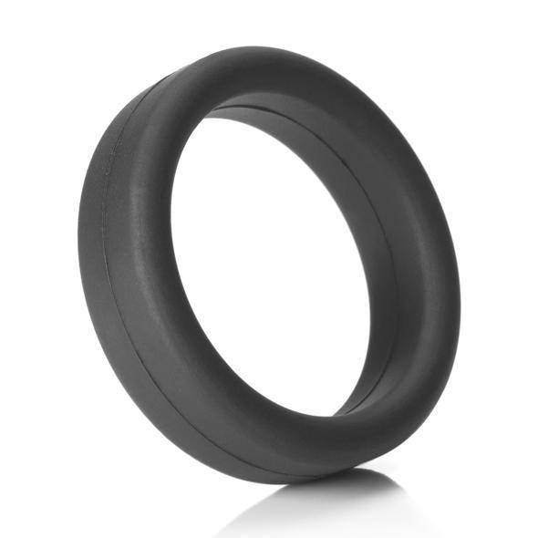 Tantus - Super Soft C-Ring (Black)    Silicone Cock Ring (Non Vibration)