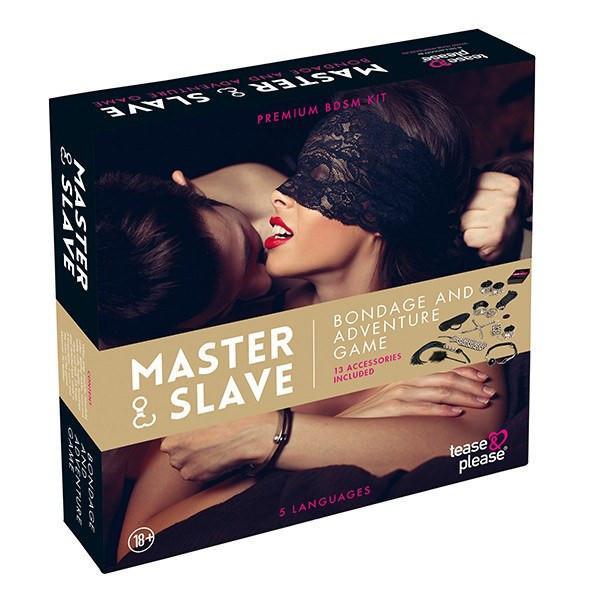 Tease&amp;Please - Master &amp; Slave Bondage Game (Beige) BDSM Set - CherryAffairs Singapore
