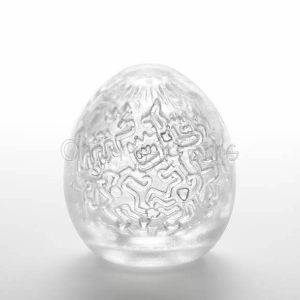 Tenga - Masturbator Egg Keith Haring (Party)    Masturbator Egg (Non Vibration)