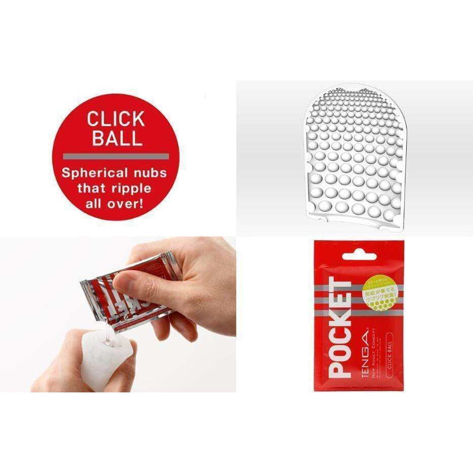 Tenga - Pocket Click Ball Masturbator    Masturbator Soft Stroker (Non Vibration)