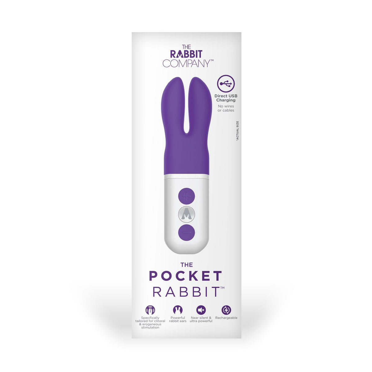 The Rabbit Company - The Pocket Rabbit Vibrator (Purple) TRC1002 CherryAffairs