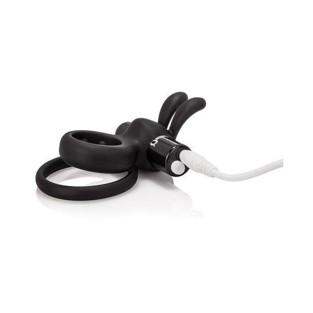 The Screaming O - Charged Ohare Rechargeable Wearable Rabbit Cock Ring (Black) TSO1041 CherryAffairs