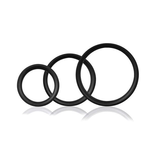 The Screaming O - RingO Pro 3 Soft Stretchy Cock Rings (Black) Silicone Cock Ring (Non Vibration) 817483012815 CherryAffairs